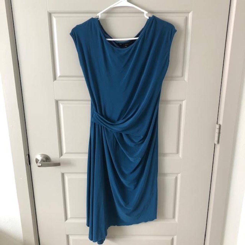 Arithalia Womens Midi Dress in Cobalt Blue